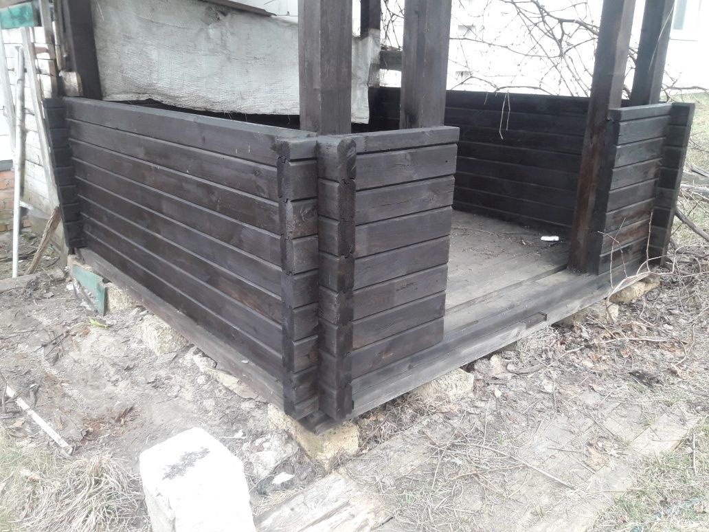 Беседка 3×3 м клеенный брус