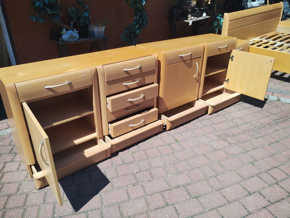 Sypialnia komplet komody szafa łóżko