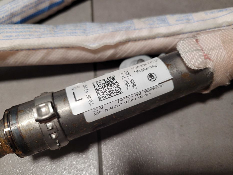 Kurtyna lewa airbag Skoda RAPID Liftback 5JA.880.741D/742D