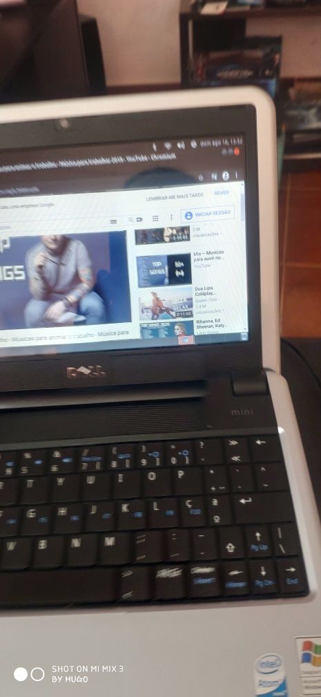 Computador Dell Inspiron Mini 9 com Linux  totalmente funcional