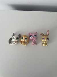 Lps zestaw figurek littlest pet shop kotek, szynszyla, krolik