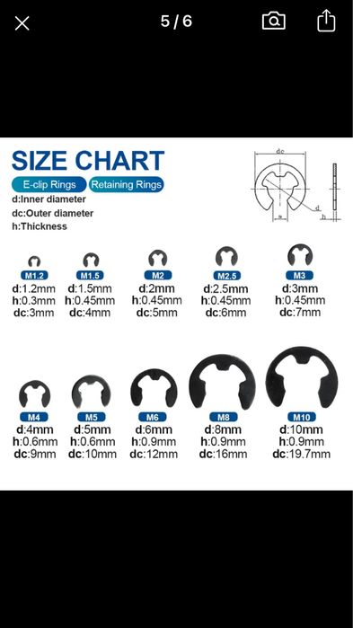 Набір штопорних кілець для ремонту