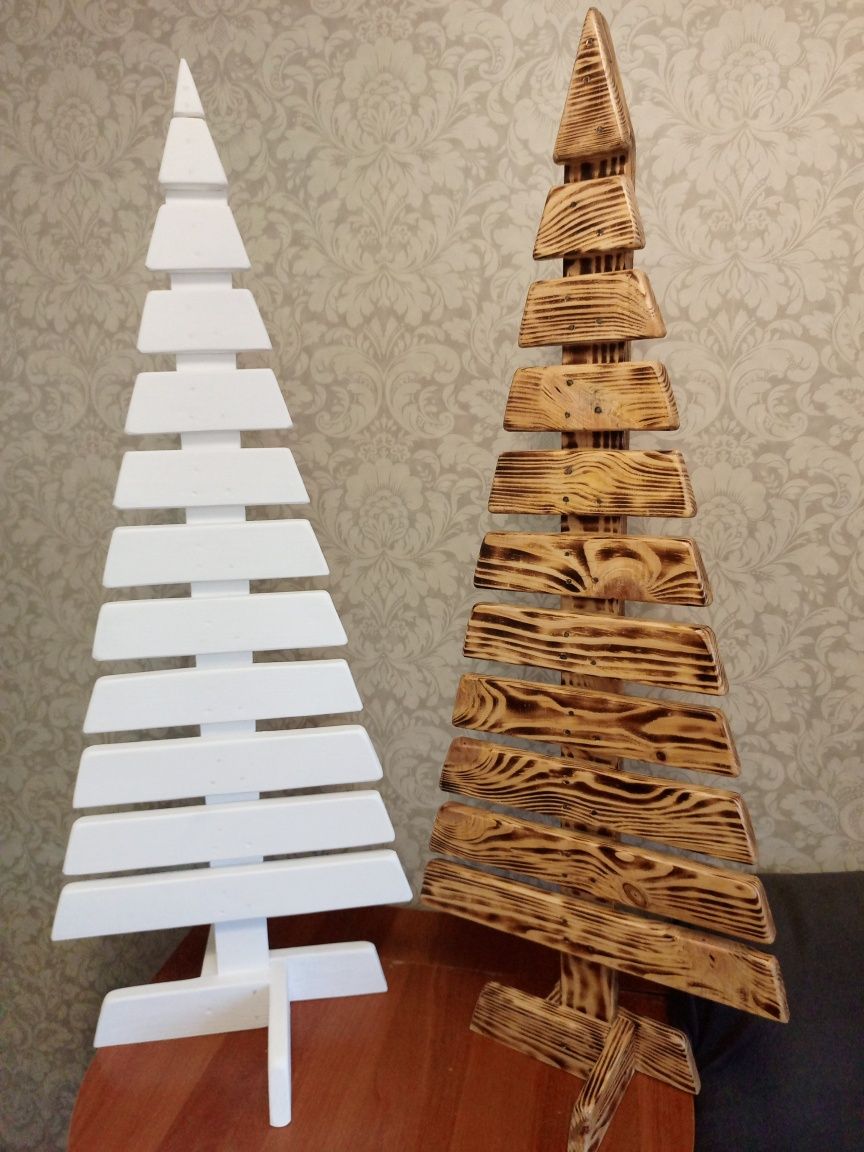 Ёлочка елка новогодняя деревянная 125×50 см. Доставка вся Украина