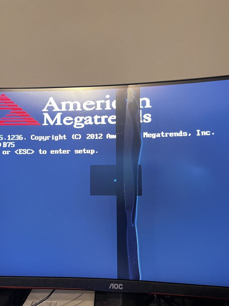 Monitor AOC 240Hz, uszkodzony