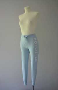Hollister niebieskie spodnie dresowe dresy baby blue cotton 36 S