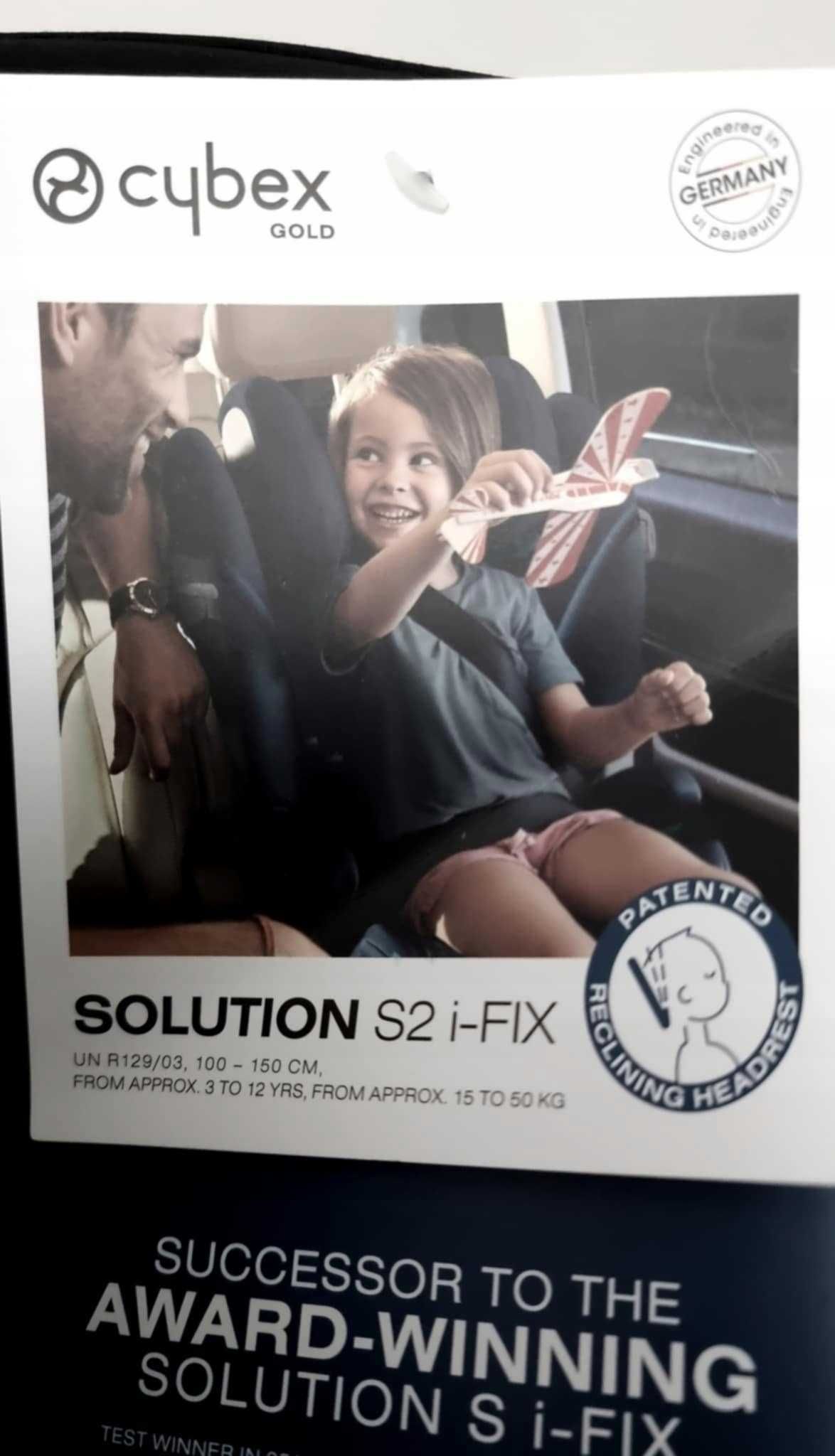 NOWY Fotelik Cybex Solution S2 i-Fix 15-50 kg Moon Black isofix