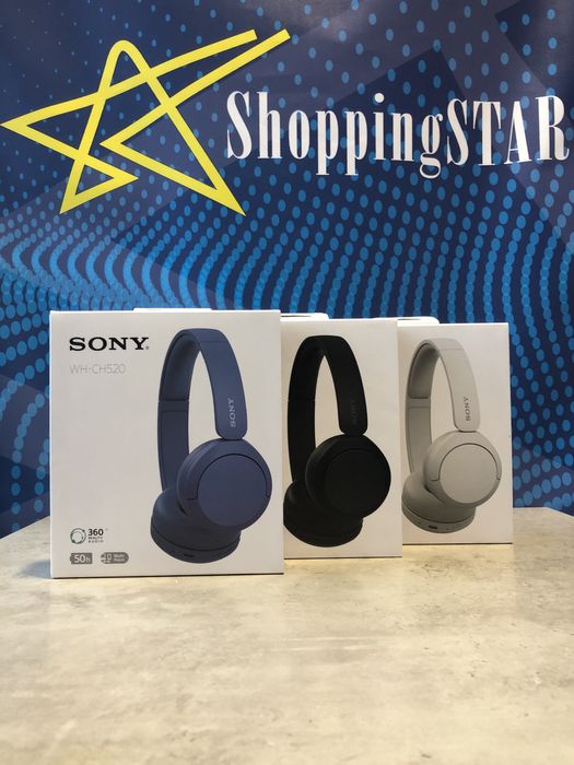 Навушники Sony WH-CH520 White/Blue/Black/Beige • Нова!