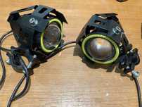 Lampa halogenowa motocyklowa.