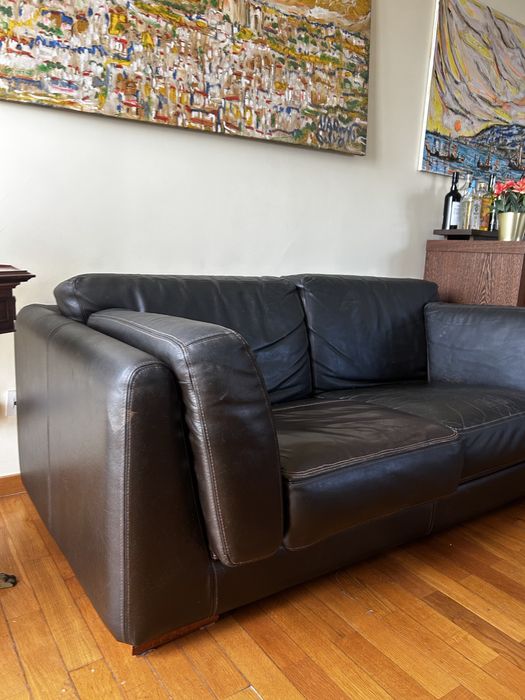 Sofás de pele - conjunto