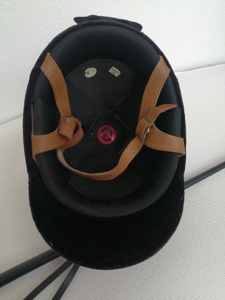 Toque e stick de equitação