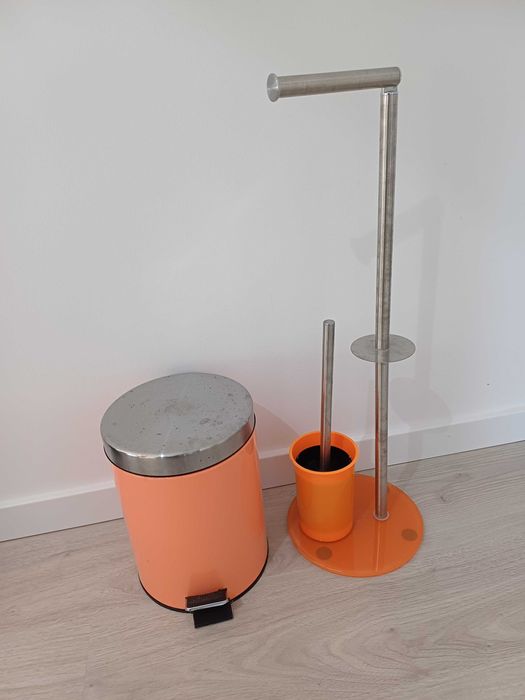 Porta Rolos com Piaçaba e Balde