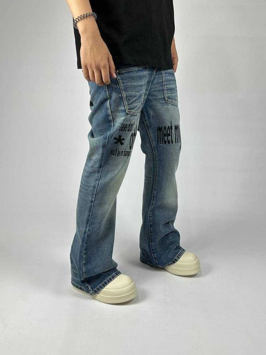 ARCHIVE Flared джинси faded джинсы синие сині клеш кльош архив S M L