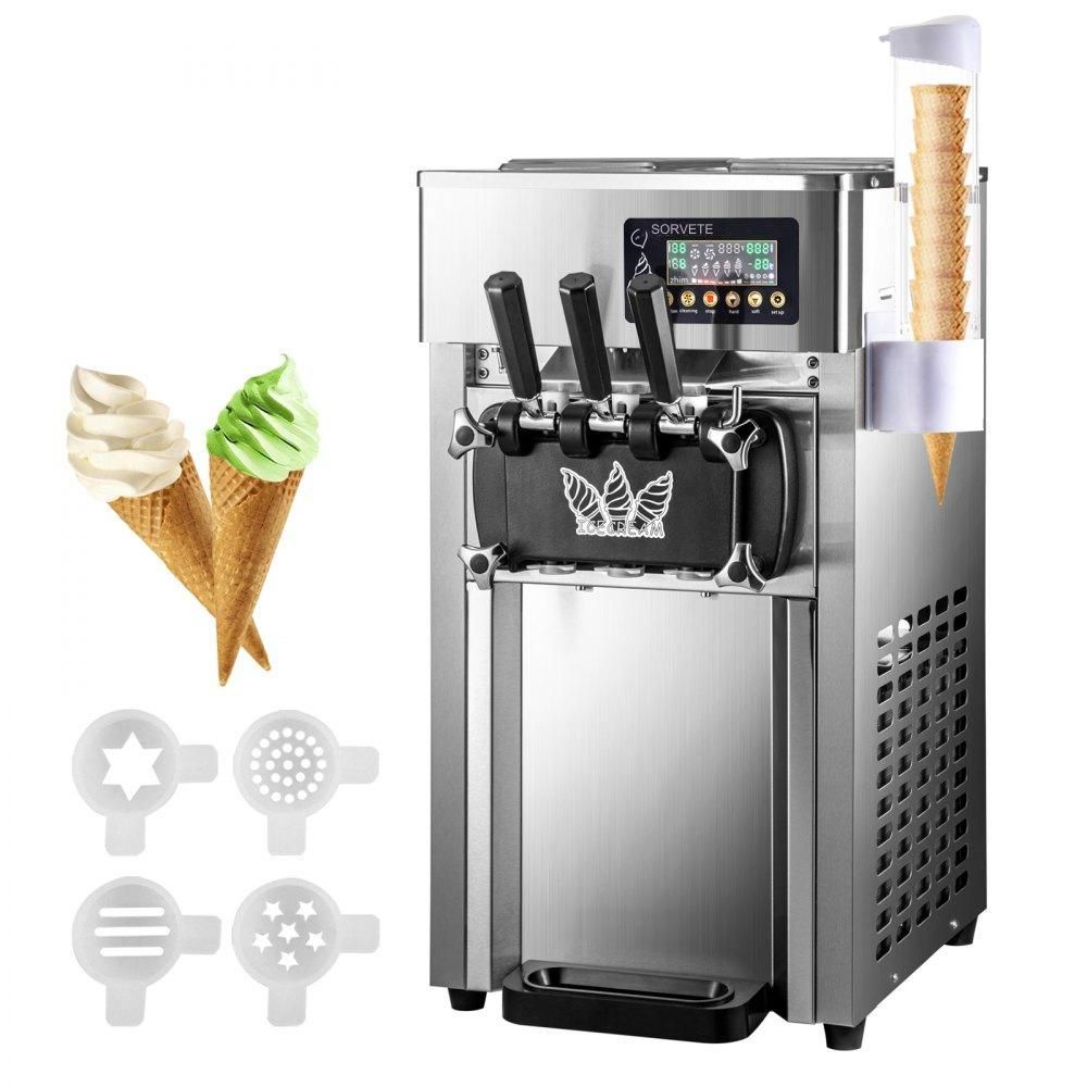 Máquina de Gelado Soft Comercial (3 Sabores)