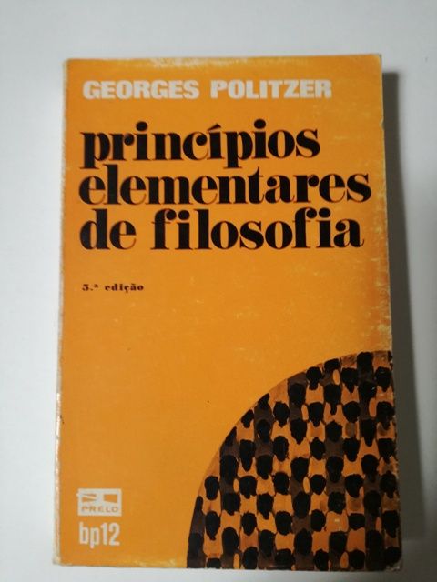 Princípios elementares de filosofia.