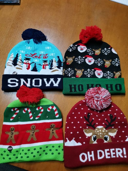 Gorros Natal com LED