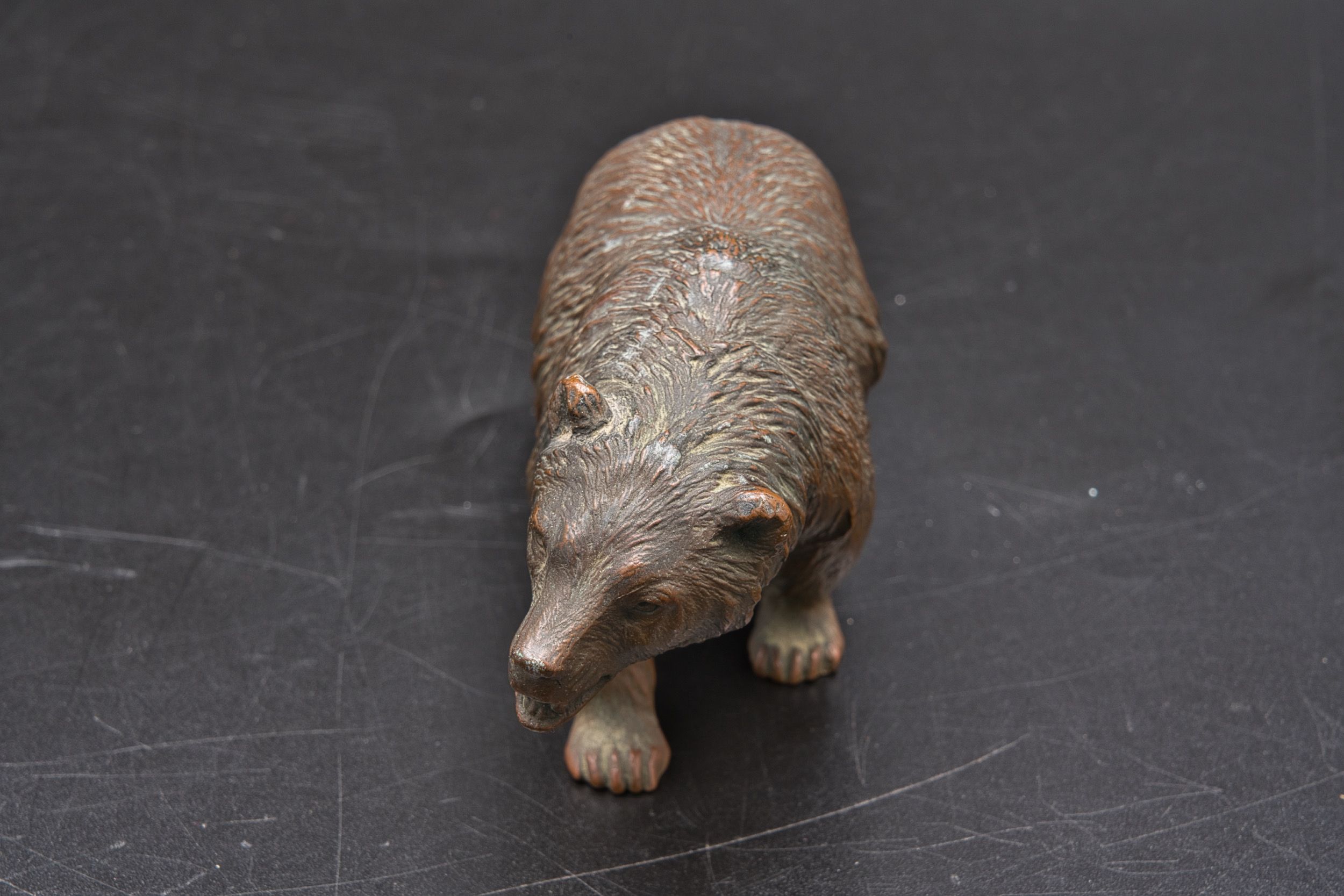 Estatueta urso bronze