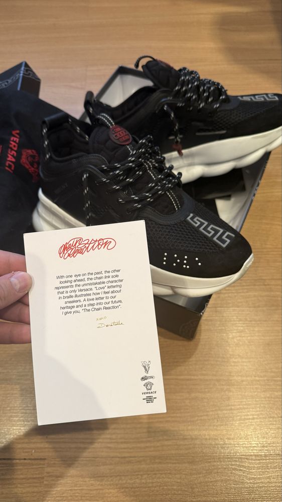 Versace Chain Reaction кросовки Оригнал
