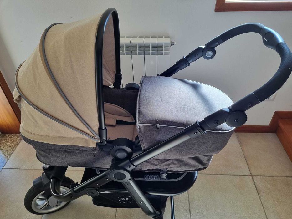 Carrinho passeio, alcofa e cadeira auto 3 em 1 (excelentes condições)