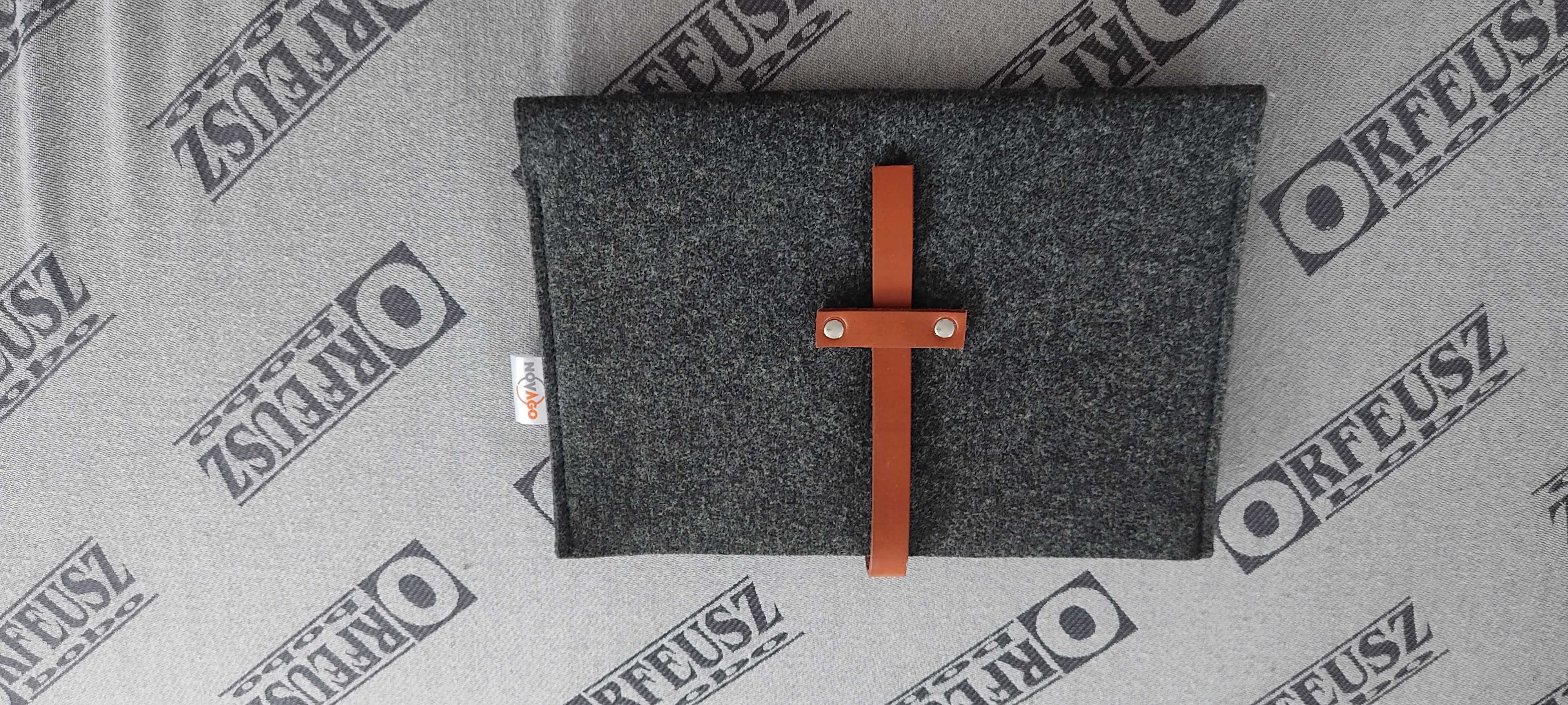 Nowe etui filcowe brąz szary pokrowiec tablet