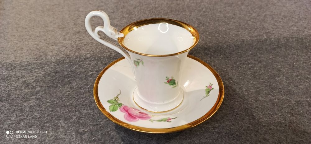 Porcelana MEISSEN Miśnia DUO MOKKA 1875r.