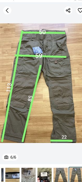 Бойові штани від Carinthia Combat CCT Oliva CM5 Reg. 54 CM4 Multicam R