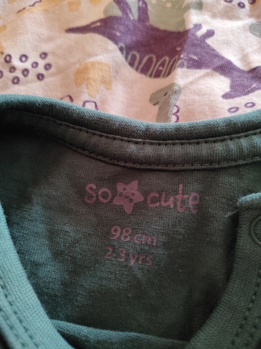 % Zestaw 8 sztuk body długi i krótki rękaw chłopiec Dino napisy 98 104