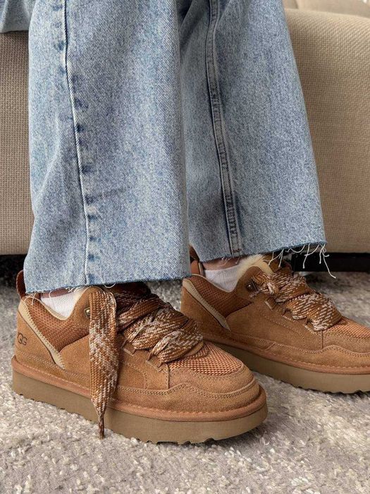Женские ботинки UGG Lowmel Sneaker Chestnut 36-41 Натур Замша! Купить!