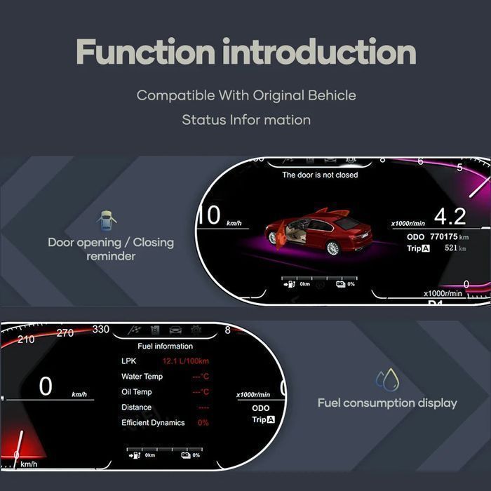Wirtualny Kokpit 10,25" LCD BMW Seria 1/2 F20 F22 F48