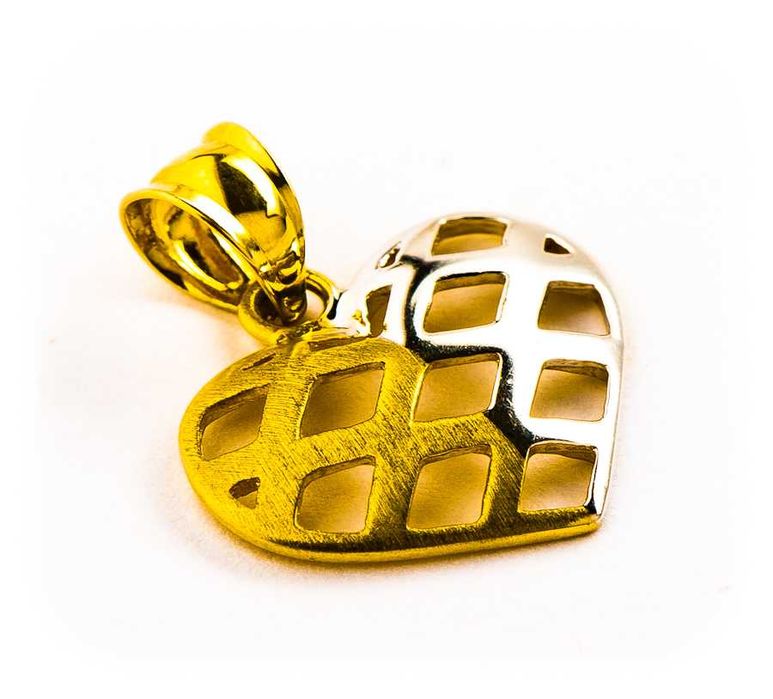 Złota Zawieszka - Serce - Serduszko - 14K - 0,76g - KRAKÓW