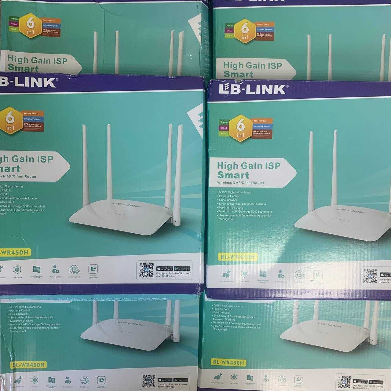 Роутер WiFi LB-Link BL-WR450H 2.4GHz 300Mbps Маршрутизатор вай фай
