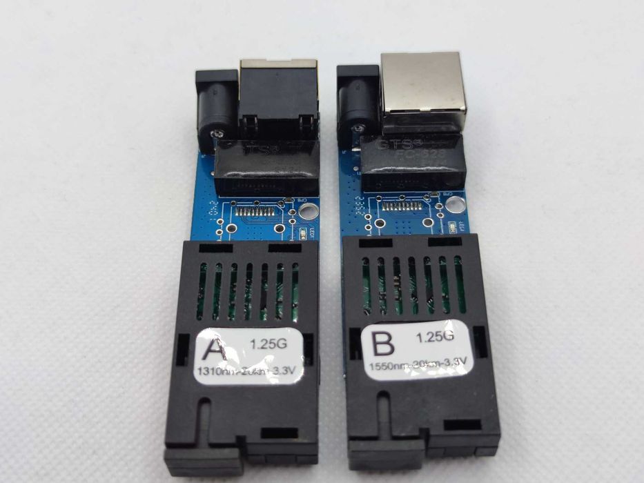 Медіаконвертер оптичний пара 1000M 20km SC RJ45 Gigabit 1310/1550 nm