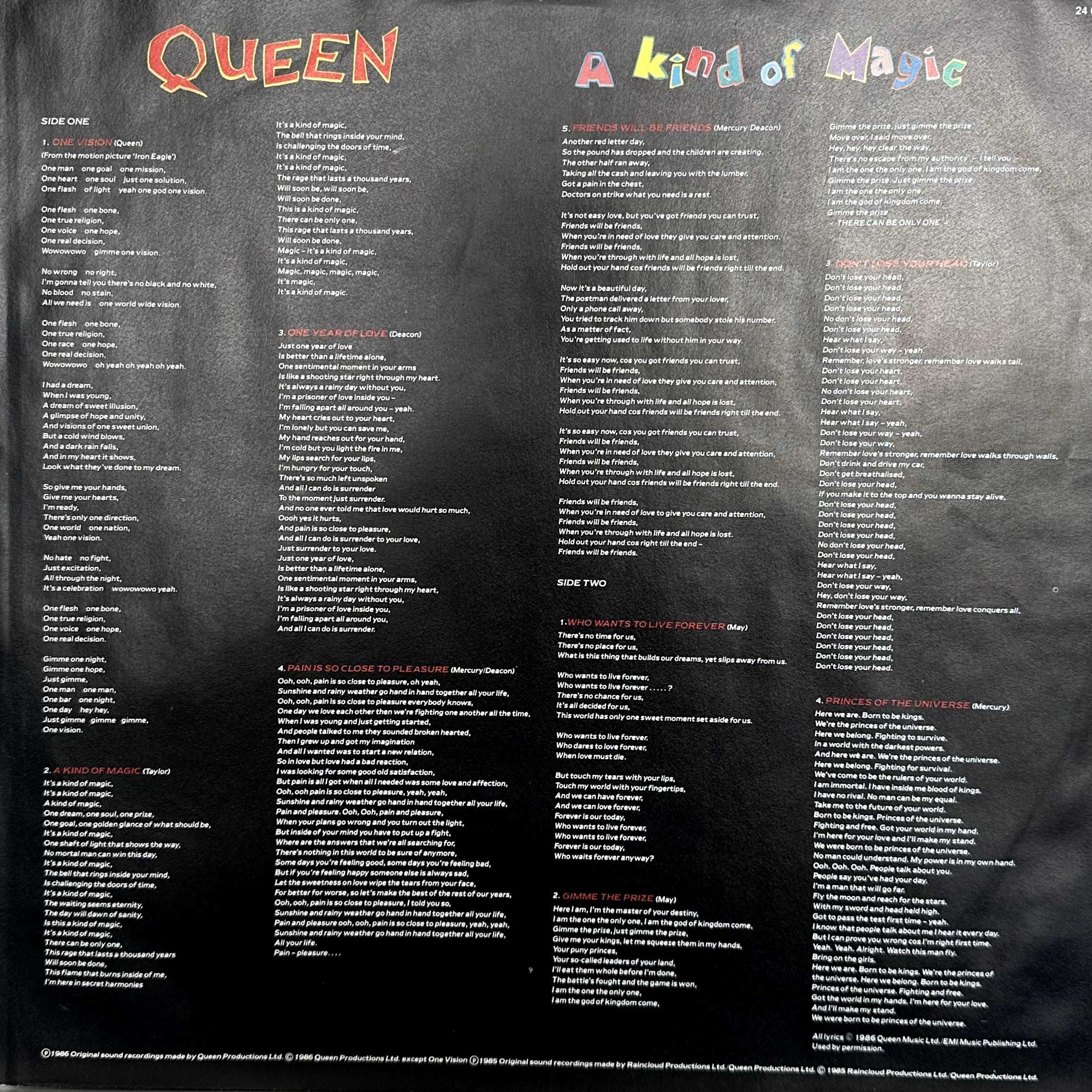 Queen - A Kind of Magic (Vinyl, 1986, Holland)