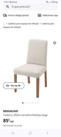 6 cadeiras IKEA - BERGMUND