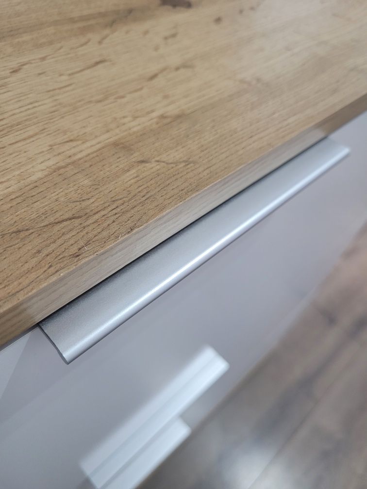Komoda BRW Zele 95cm szuflady dąb wotan biały