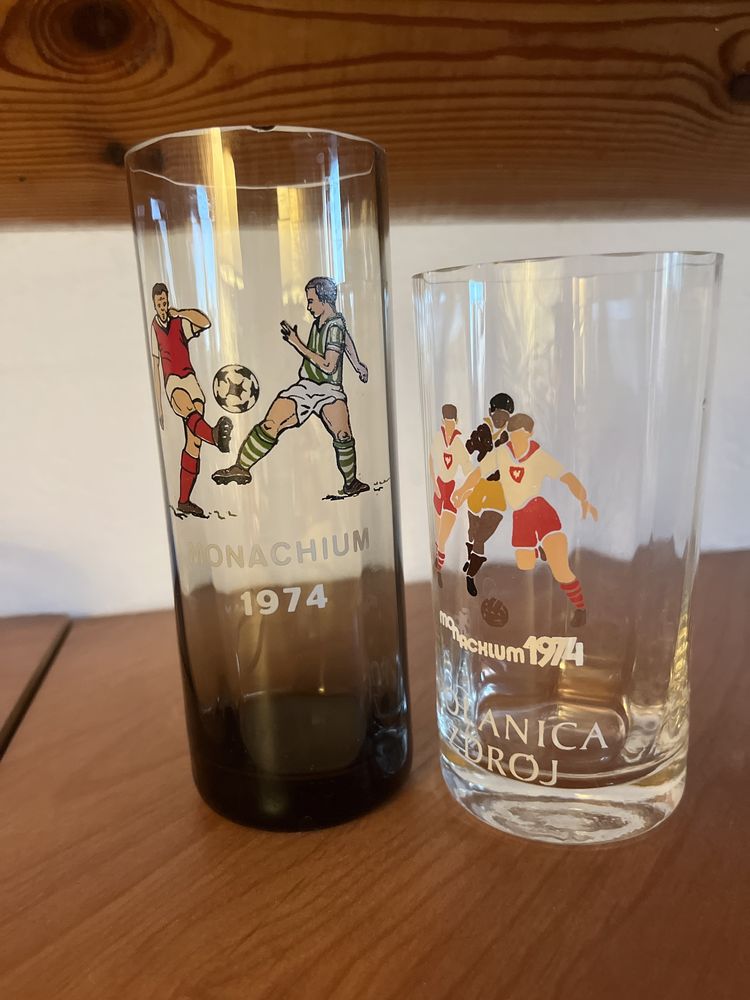 Dwie szklanki kolekcjonerskie Monachium 1974