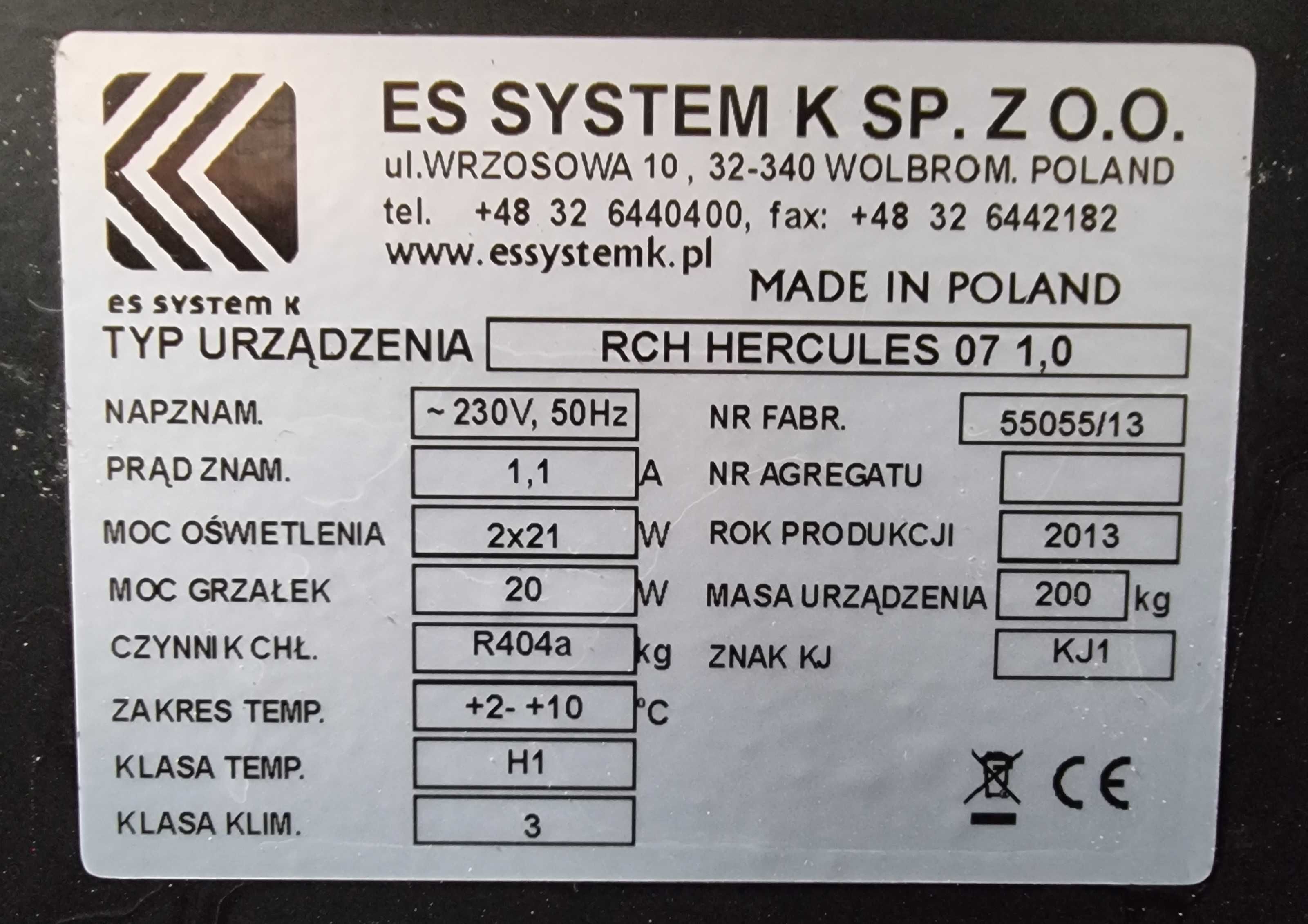 Холодильний регал "ES SYSTEM K", 1.1 м., (+2° +8°), Б/у 2508353