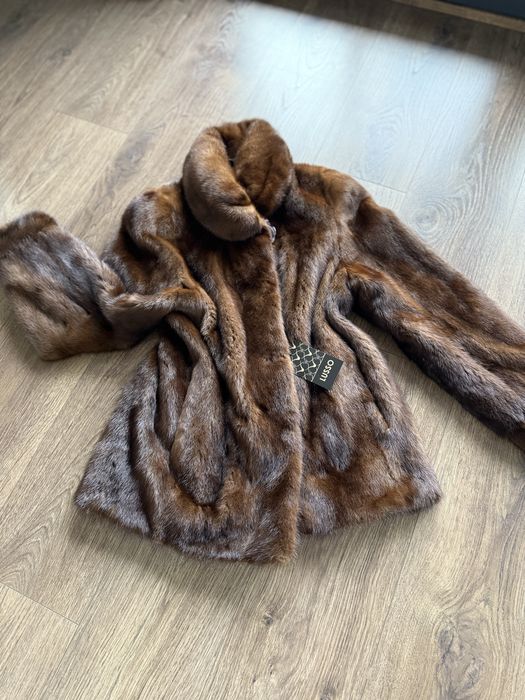Futro naturalne z norek rozmiar XS S