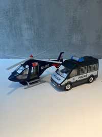 Helikopter i Auto policyjne Playmobile