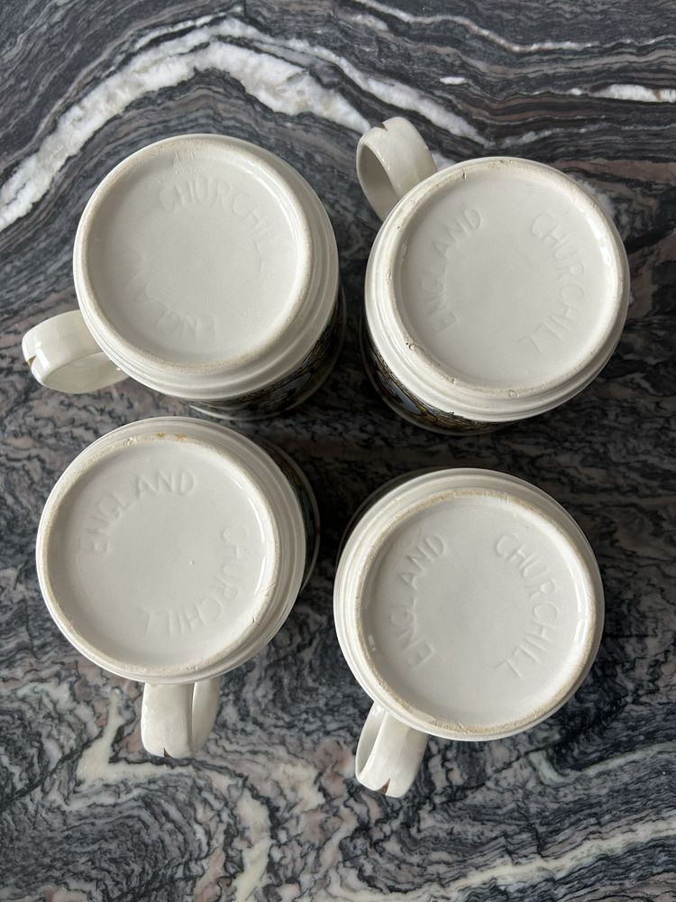 4xKubki -  rok 1977. Queen Elizabeth Silver Jubilee  Churchill China