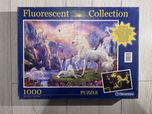 Puzzle jednorożce 1000 elementów fluorestencyjne
