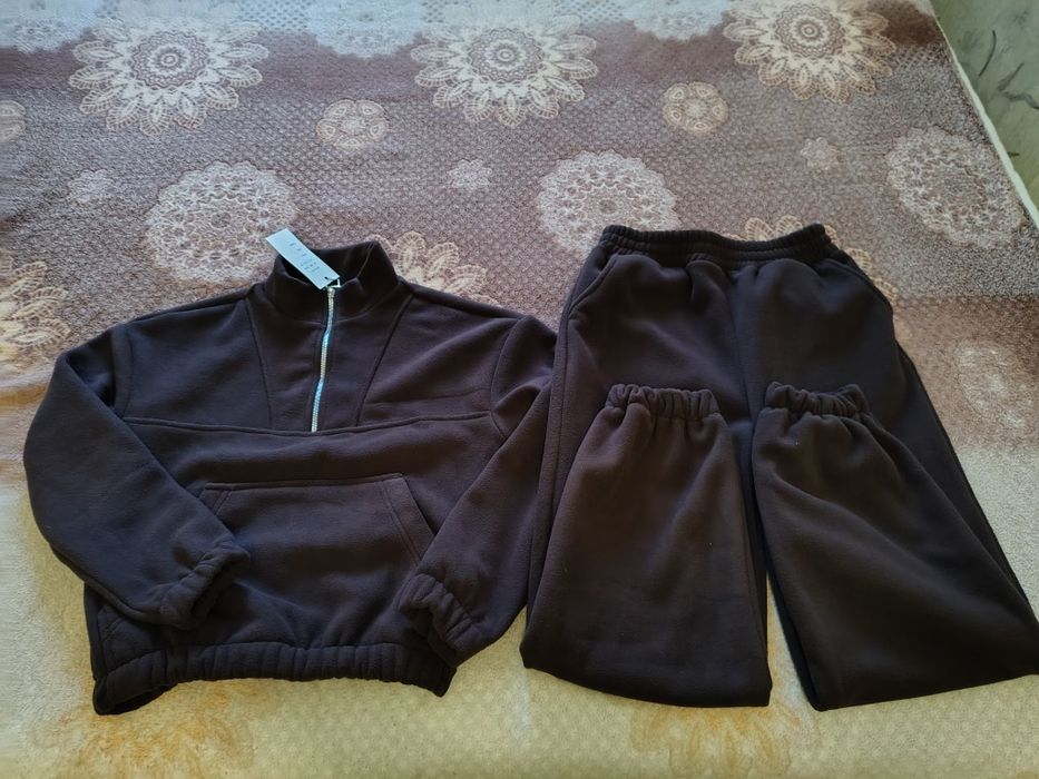 Спортивний жіночий костюм фліс поларр шоколад
