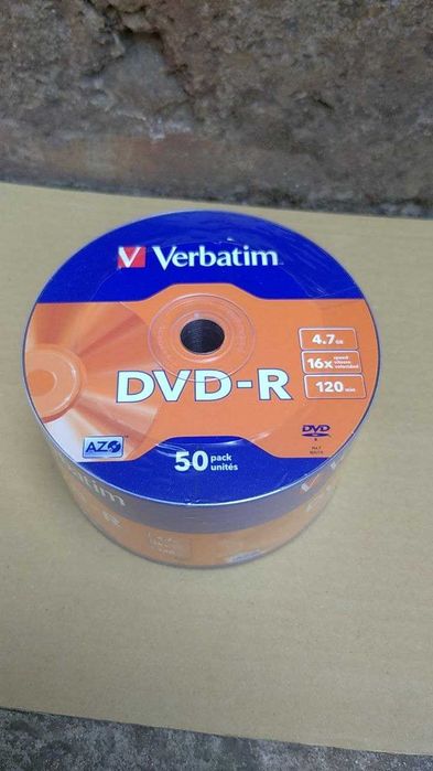 DVD-R Диски, фірмові, нові. кількість! Verbatim 50 шт упаковка