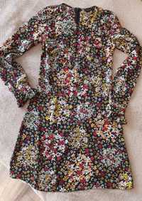 Sukienka mini topshop floral, kwiatowy wzor 34