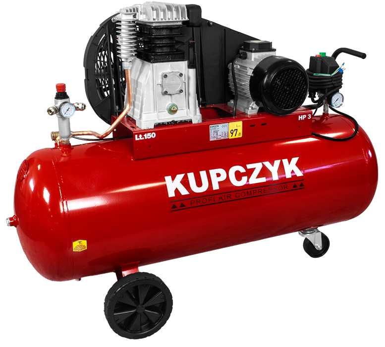 Kompresor Tłokowy Sprężarka Kupczyk 150 L 2,2 KW 400V Dostawa 0zł