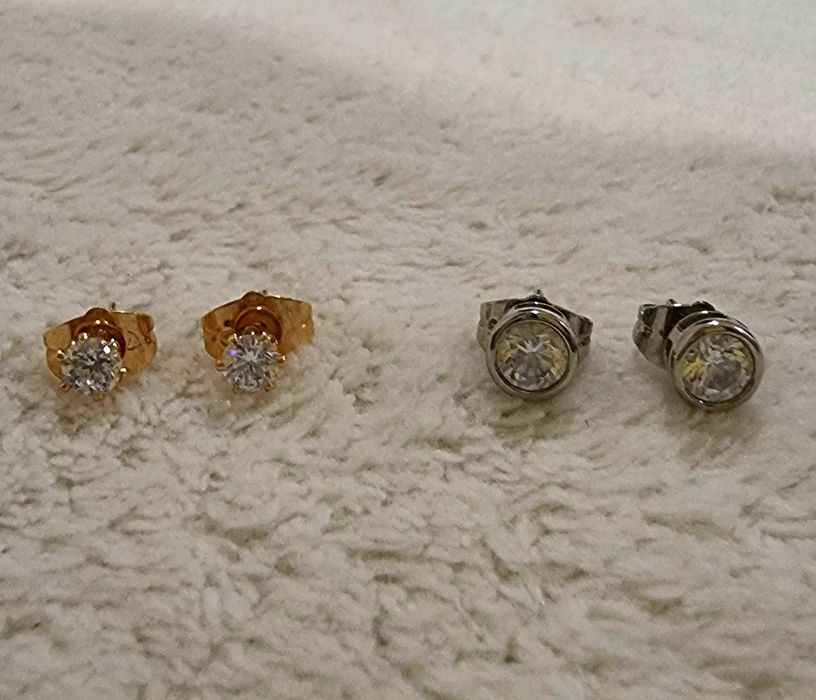 Сережки, серьги мед.золото, гвоздики