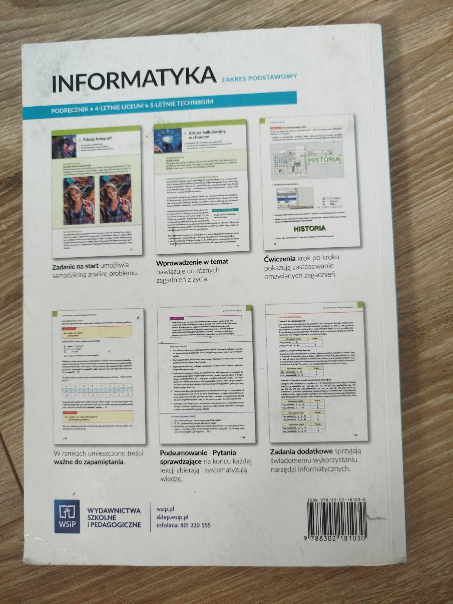 Podręcznik Informatyka klasa 1 Zakres podstawowy