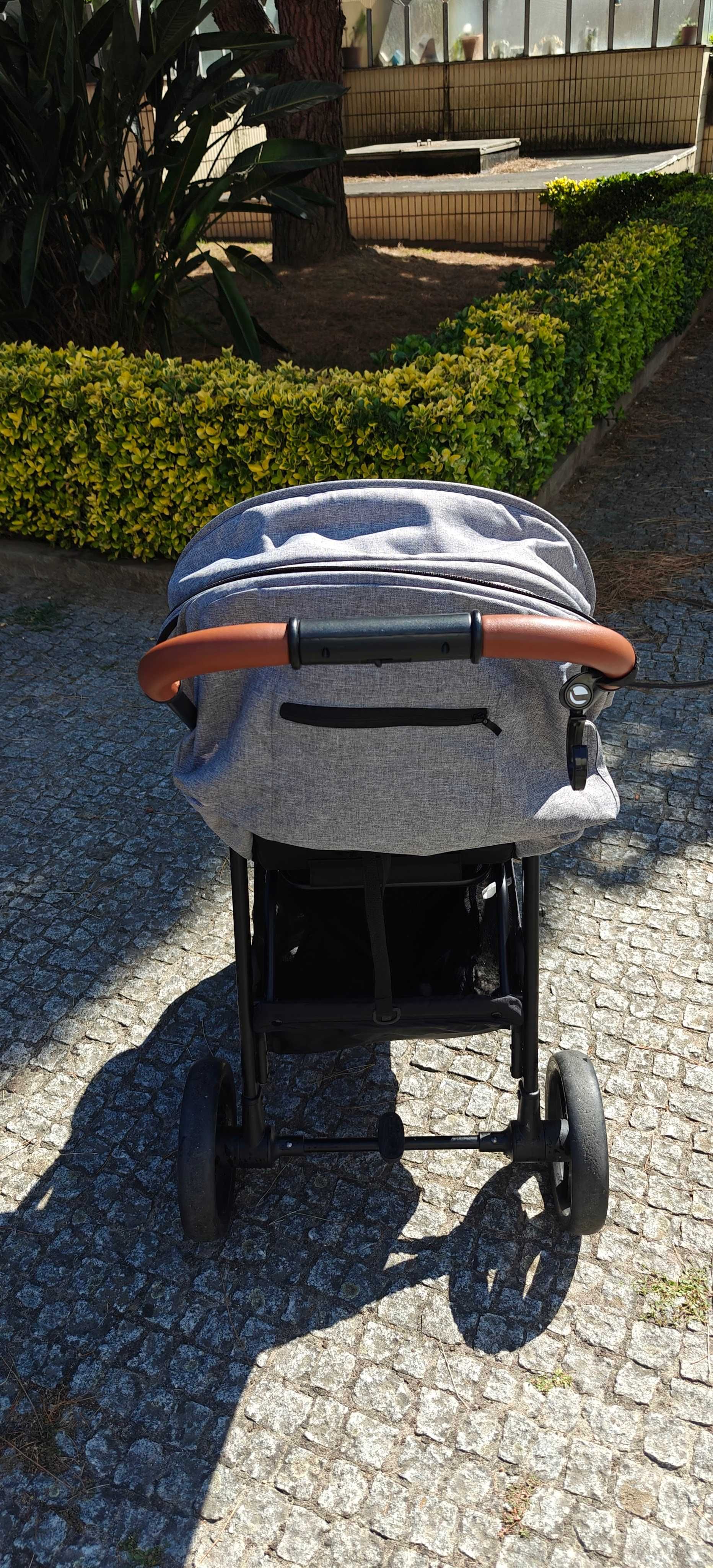 Carrinho de bebé Kinderkraft GRANDE PLUS Cinzento