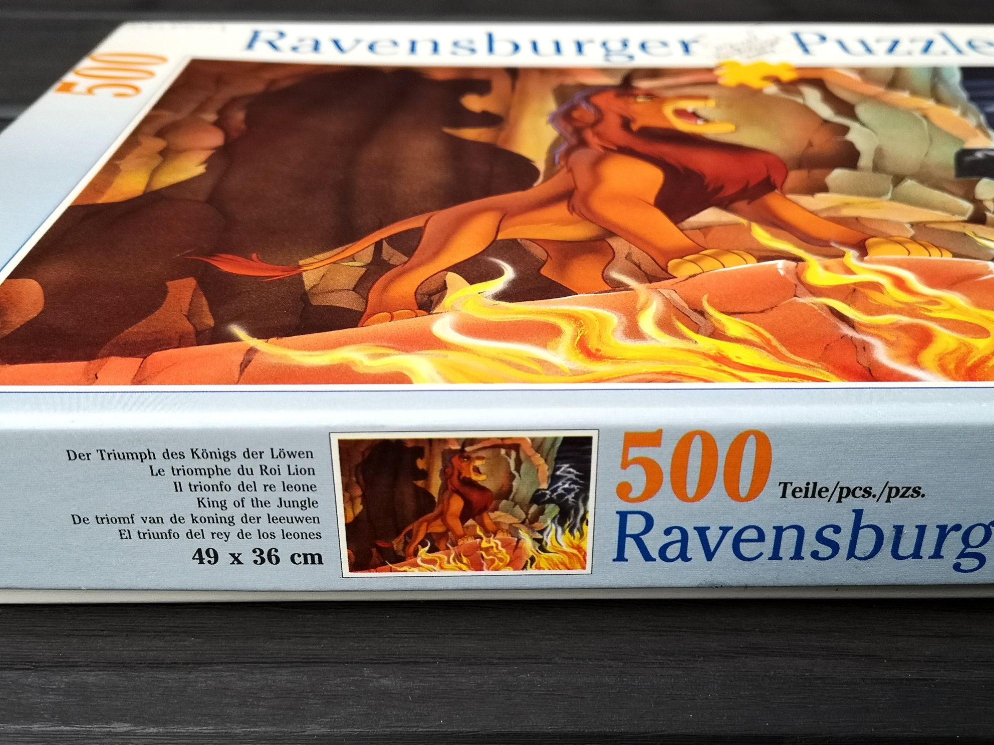 Puzzle 500 Ravensburger King of the Jungle nie 1000