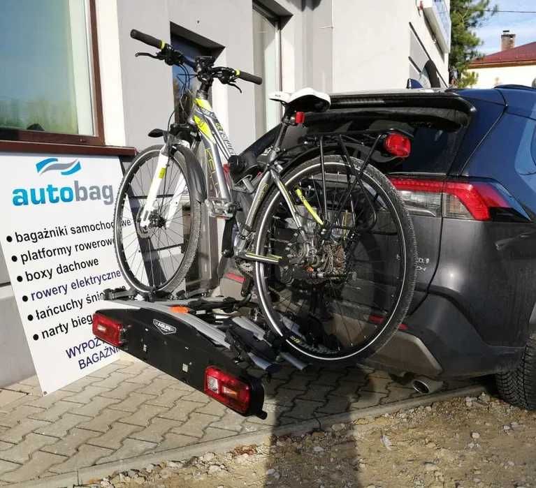 Platforma rowerowa na hak Aguri Active Bike Silver 3 rowery