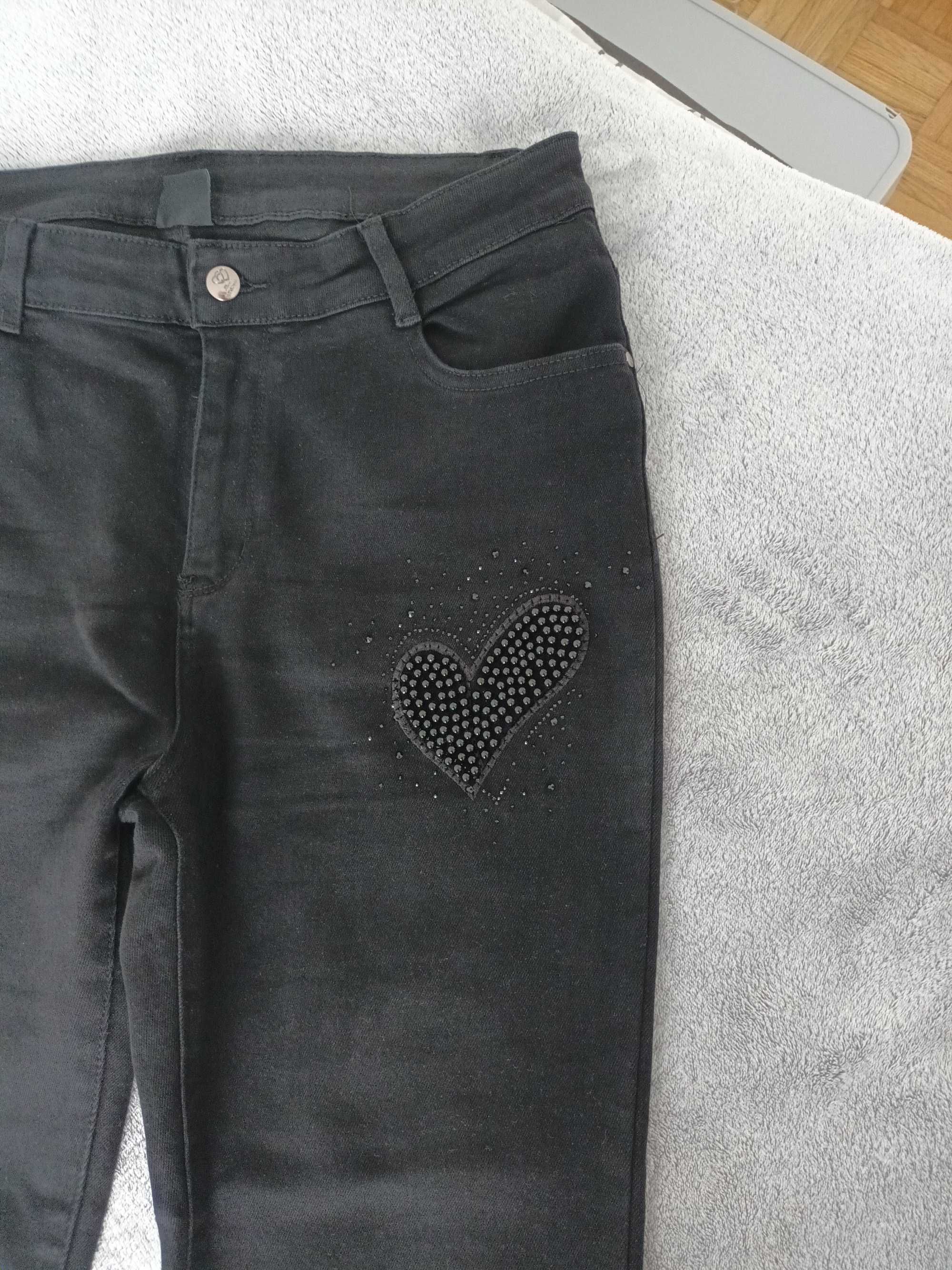 Spodnie czarne dżins